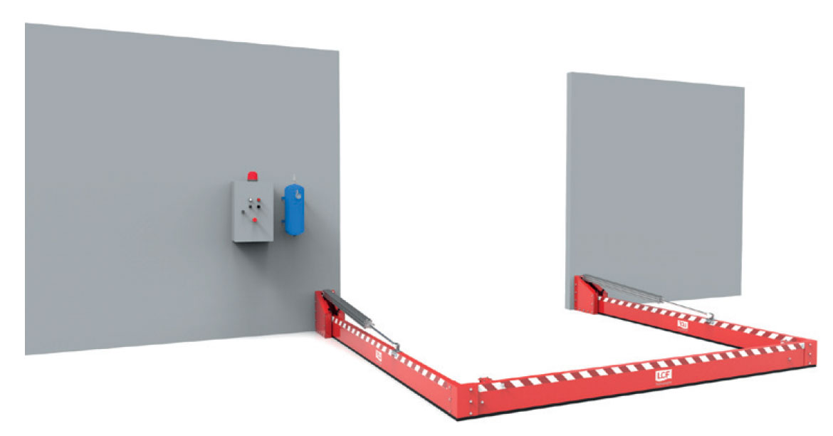 Automatic spill barriers